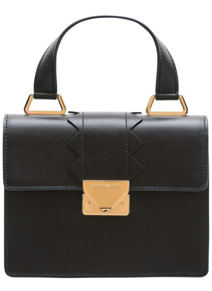 Bolso de cuero de mano para mujer Emporio Armani - Negro -