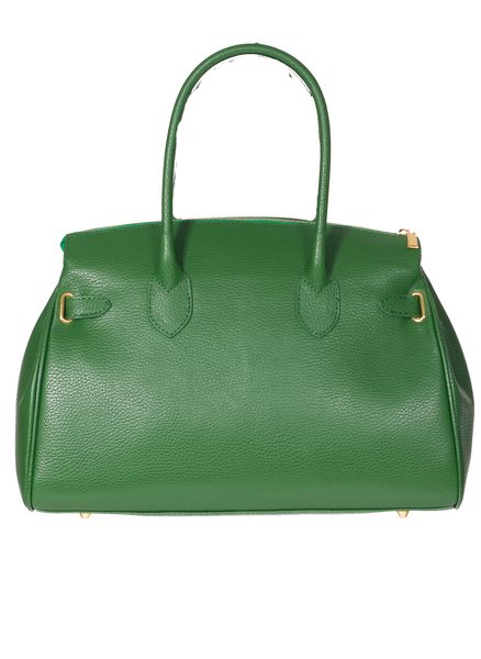 Elegantní zelená kabelka z pravé kůže 