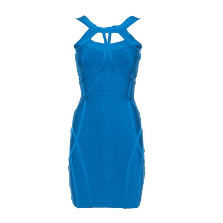 Dámské bandážové šaty Guess by Marciano - královsky modrá -