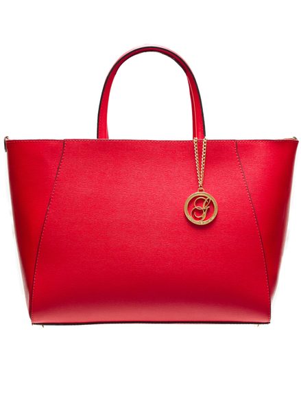 Bolso de cuero de mano para mujer Glamorous by GLAM - Rojo -