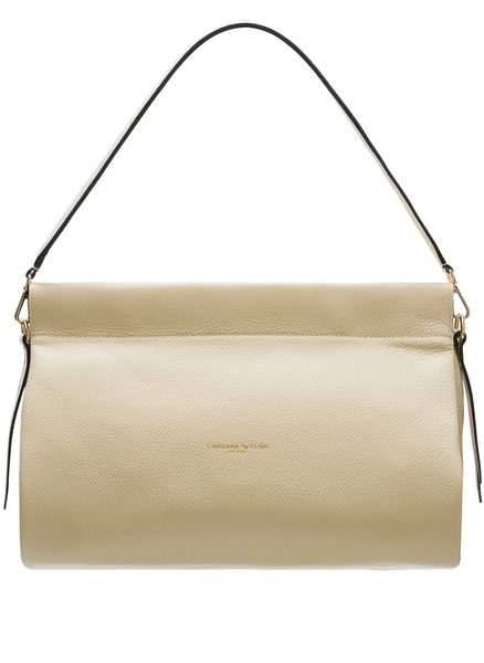 Real leather shoulder bag Glamorous by GLAM - Beige -