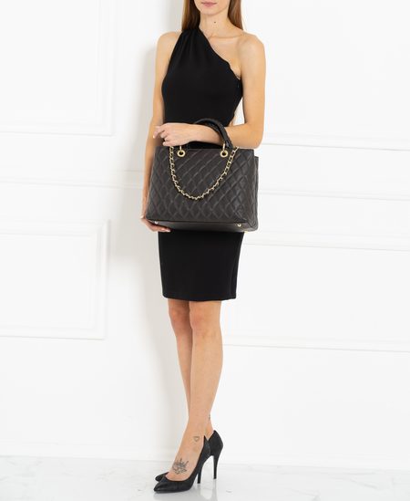 Bolso de cuero de mano para mujer Glamorous by GLAM - Marrón -