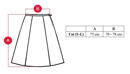 Dámská delší sukně komix -