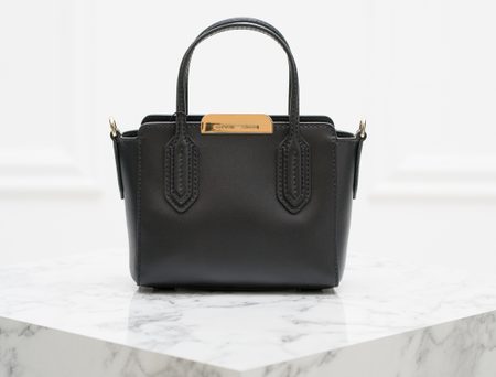 Real leather handbag Emporio Armani - Black -