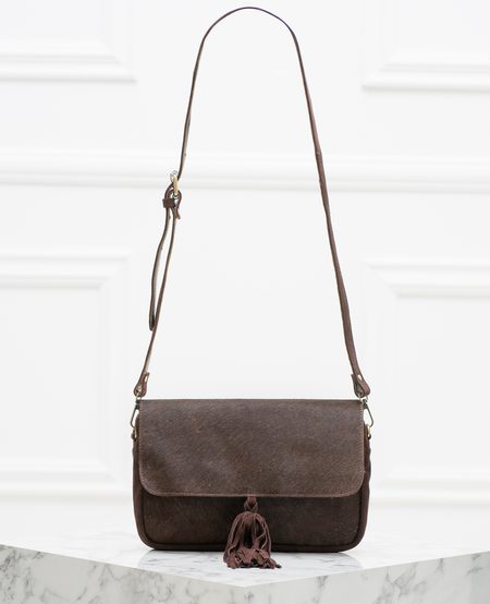 Real leather crossbody bag Glamorous by GLAM - Brown -