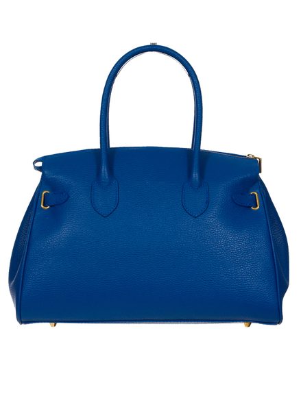 Elegantní modrá kabelka z pravé kůže 