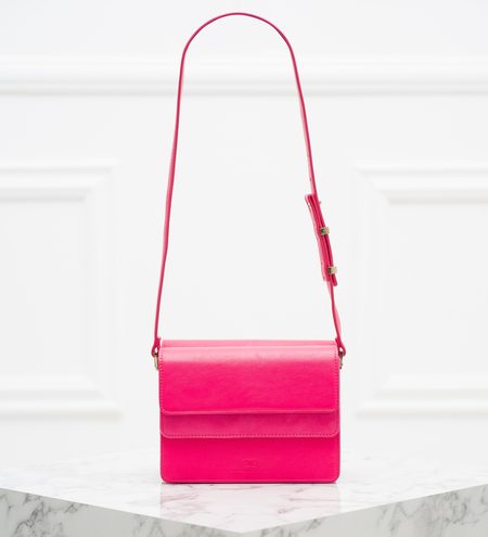 Real leather crossbody bag Elisabetta Franchi - Red -