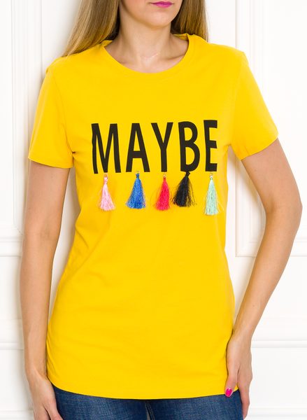 Dámské tričko Maybe žluté -
