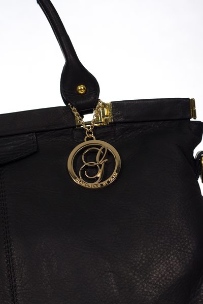 GbyG kožená kabelka černá rozkládací -