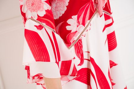 Dámské letní šaty Guess by Marciano JLO červeno - bílá -