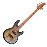 Sterling by MusicMan StingRay R4 HH Spalted Maple Top Natural Burst Satin - elektrická baskytara