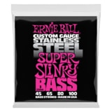 2844 Ernie Ball Stainless Steel Super Slinky Bass .045 - .100 - struny na basovou kytaru - 1ks