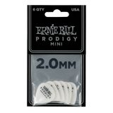 9203 Ernie Ball Prodigy White Mini 2.0mm Picks - kytarové trsátko - 1ks