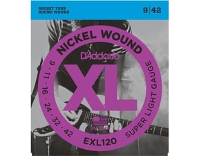 D´Addario EXL120 Nickel Wound Electric Super Light .09-.042 struny na elektrickou kytaru