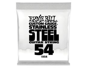 1954 Ernie Ball .054 Stainless Steel Wound Electric Guitar Strings Single - jednotlivá struna na elektrickou kytaru - 1ks