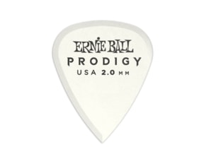 9202 Ernie Ball Prodigy White 1s Standard 2.0mm Picks - kytarové trsátko 1ks