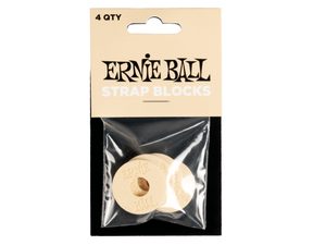 5624 Ernie Ball Strap Blocks 4-Pack - Cream - gumové podložky na pás - 4ks