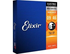 Elixir 12102 Nanoweb Electric Strings Medium 11 / 49 - struny na elektrickou kytaru