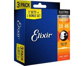 Elixir 12102 Nanoweb Electric Strings Medium 11 / 49 - struny na elektrickou kytaru