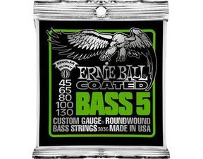 3836 Ernie Ball Coated Bass Strings - Regular 5-String Bass Strings .045 - .130