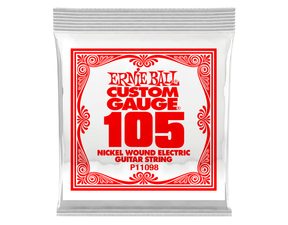 11098 Ernie Ball .105 Extra Long Scale Nickel Wound Electric Guitar Strings Single - jednotlivá struna na elektrickou kytaru - 1ks