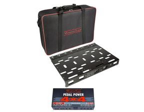 Voodoolab USA Dingbat MEDIUM s napáječem Pedal Power 4x4 Pedalboard 22"x13.5"(56x35cm) a Gig Bag