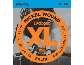 D´Addario EXL110 Nickel Wound Electric Regular Light .010-.046 - struny na elektrickou kytaru - 1ks