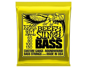 2840 Ernie Ball Beefy Slinky Nickel Wound Electric Bass Strings - 65-130 Gauge - struny na basovou kytaru - 1ks