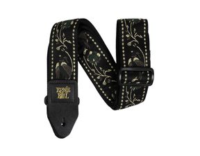 5372 Ernie Ball Classic Jacquard Guitar/Bass Strap - Black Pleasant Pheasant - " vyšívaný " kytarový pás - 1ks