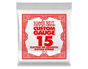 1015 Ernie Ball .015 Electric Plain Single String - jednotlivá struna - 1ks