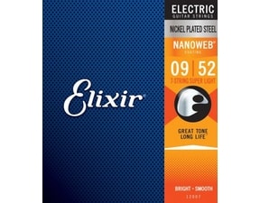 Elixir Nanoweb 7-String Super Light 9 / 52 - struny na sedmistrunnou elektrickou kytaru