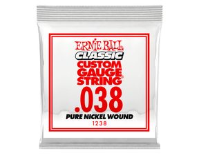 1238 Ernie Ball .038 Classic Pure Nickel Wound Electric Guitar Strings Single - jednotlivá struna - 1ks