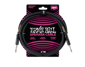 6072 Ernie Ball Speaker Classic Cable - reproduktorový kabel rovný / rovný jack - 1.83m - černá barva - 1ks