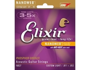 Elixir 12102 Nanoweb Electric Strings Medium 11 / 49 - struny na elektrickou kytaru