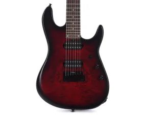 Sterling By MusicMan RICHARDSON 7-DSBS Cutlass, Dark Scarlet Burst Satin - elektrická kytara