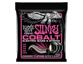 2737 Ernie Ball Super Slinky Cobalt 5-String Electric Bass Strings 40-125 - struny na basovou kytaru - 1ks