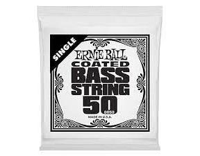 0650 Ernie Ball .050 Coated Nickel Wound Electric Bass String Single - "potažená" jednotlivá struna na basovou kytaru - 1ks