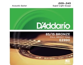 D'Addario EZ890 85/15 BRONZE STRUNY SUPER LIGHT 9/45 - struny na akustickou kytaru