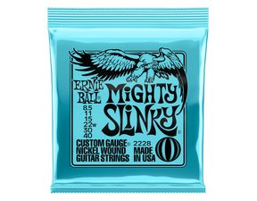 2228 Ernie Ball Mighty Slinky Nickel Wound struny na elektrickou kytaru 8.5 - 40 Gauge - struny na elektrickou kytaru