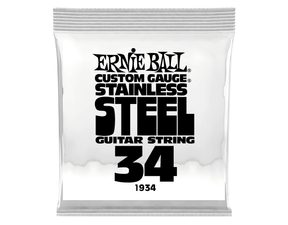 1934 Ernie Ball .034 Stainless Steel Wound - jednotlivá struna na elektrickou kytaru - 1ks