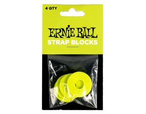 5622 Ernie Ball Strap Blocks 4-Pack - Green - gumové podložky na pás - 4ks