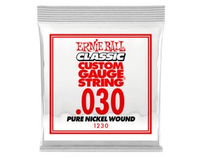 1230 Ernie Ball .030 Classic Pure Nickel Wound Electric Guitar Strings Single - jednotlivá struna - 1ks