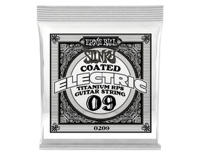 0209 Ernie Ball .009 Slinky Coated Titanium Reinforced Plain Electric Guitar Strings Single - jednotlivá struna - 1ks