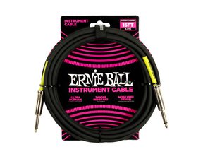 6399 Ernie Ball 15' Instrument Classic Cable Black - rovný / rovný jack - nástrojový kabel 4.57m - 1ks
