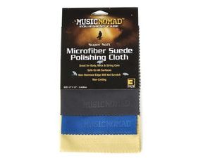 MusicNomad MN203 3 Super Soft Edgeless Microfiber Suede Polishing Cloth Pak - set tří kusů utěrek z mikrovlákna