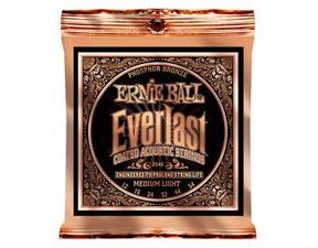 2546 Ernie Ball Everlast Phosphor Bronze Medium Light Coated /12-54/ - "potažené" struny na akustickou kytaru