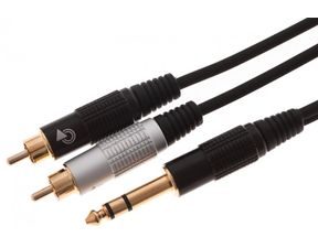 Bespeco EAYSRM150 - 1x Jack TRS 6.3 mm - 2x RCA Cinch