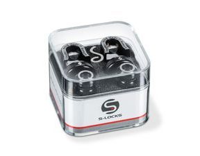 Schaller S-Locks Black Chrome - zámky na popruh 2ks