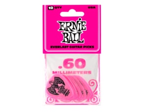 6078 Ernie Ball 10' Braided Straight / Angle Instrument Cable - Neon Pink - opletený nástrojový kabel 3m