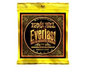 2556 Ernie Ball Everlast 80/20 Bronze Medium Light Coated /12-54/ - " potažené " struny na akustickou kytaru